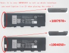 Latitude e7204 7.4V 4-celdas baterías para dell portátiles