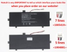Smartbook 116c 3.8V 2-celdas baterías para ematic portátiles