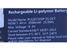 Pl5267103p 2s 7.4V 2-celdas baterías para prestigio portátiles