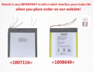 309598 3.6V 2-celdas baterías para teclast portátiles