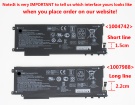 Zbook x2 g4 3yf75ut 15.4V 4-celdas baterías para hp portátiles