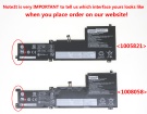 Ideapad 5-15iil05 81yk00u4iv 15.2V 4-celdas baterías para lenovo portátiles