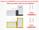 U2766122pv 3.8V 2-celdas baterías para rtdpart portátiles
