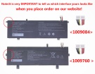 5264c0 7.6V 6-celdas baterías para rtdpart portátiles