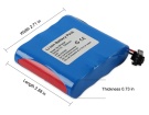 Bp2s2p 7.4V 4-celdas baterías para contec médico baterías